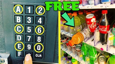 secret code for vending machine